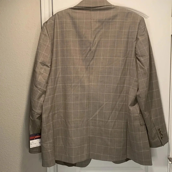 NWT Stafford Windowpane Jacket Blazer 50R Classic Fit - Picture 2 of 10